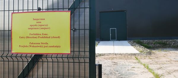 Ангар, в котором хранятся обломки самолета Ту-154М президента Польши Леха Качиньского - Sputnik Беларусь