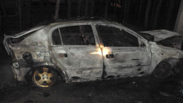 В Бресте Opel врезался в столб и загорелся - Sputnik Беларусь