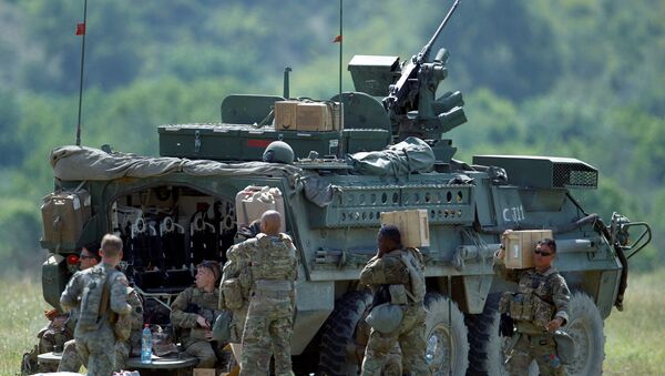 Американские солдаты готовятся к совместным учениям с вооруженными силами Севрной Македонии, Албании, Болгарии и Литвы  - Sputnik Беларусь