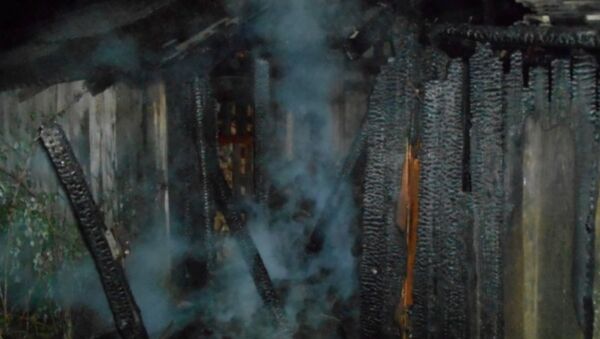 Пожар уничтожил хозяйственные постройки и часть жилого дома в Оршанском районе - Sputnik Беларусь