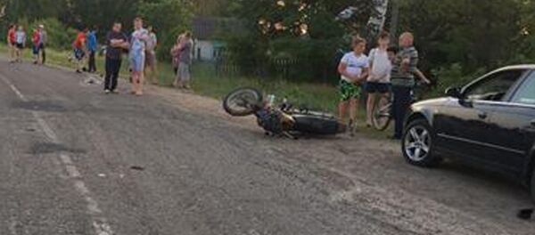 Место ДТП в Солигорском районе Место ДТП в Солигорском районе - Sputnik Беларусь