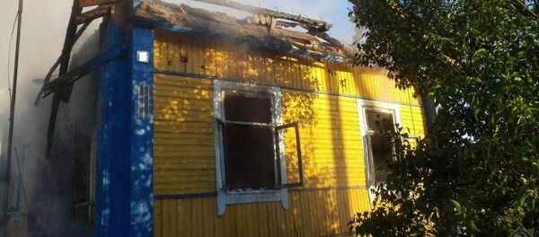 Под Ивье сгорел частный дом Под Ивье сгорел частный дом - Sputnik Беларусь