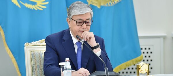 Президент Казахстана Касым-Жомарт Токаев Президент Казахстана Касым-Жомарт Токаев - Sputnik Беларусь