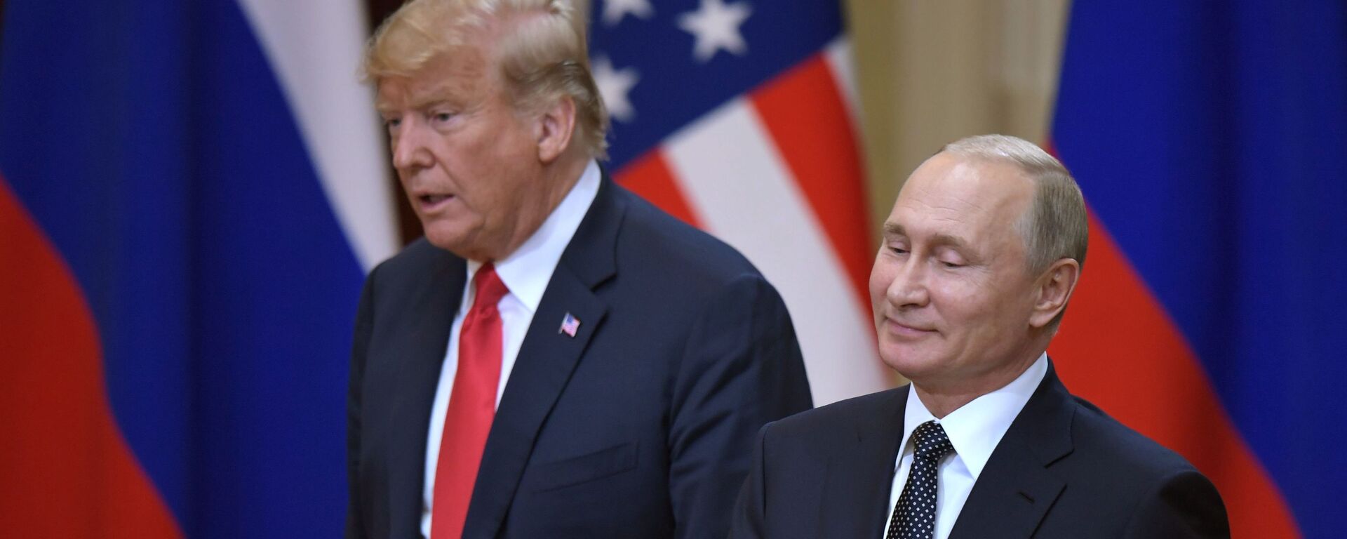 Прэзідэнт Расіі Уладзімір Пуцін і прэзідэнт ЗША Дональд Трамп - Sputnik Беларусь, 1920, 07.08.2025