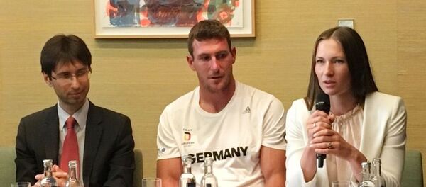 Дар'я Домрачава прадставіла II Еўрапейскія гульні ў Берліне Дар'я Домрачава прадставіла II Еўрапейскія гульні ў Берліне - Sputnik Беларусь