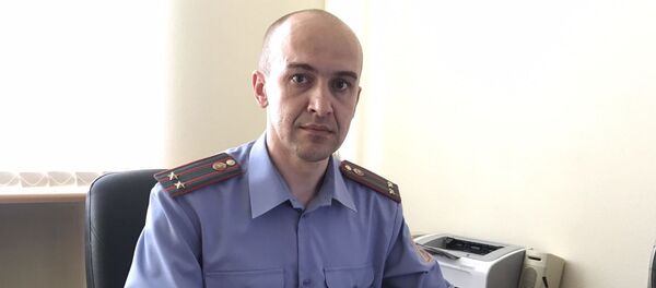 Старшы інспектар па асаблівых даручэннях аддзялення каардынацыі арганізацыйна-аналітычнага ўпраўлення МГБ МУС Аляксандр Чалей Старшы інспектар па асаблівых даручэннях аддзялення каардынацыі арганізацыйна-аналітычнага ўпраўлення МГБ МУС Аляксандр Чалей - Sputnik Беларусь