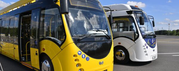 Электробусы Белкоммунмаша, архивное фото Электробусы Белкоммунмаша, архивное фото - Sputnik Беларусь