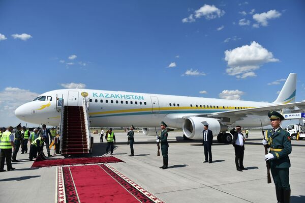 Новоизбранный президент Казахстана Касым-Жомарт Токаев приземлился на Airbus A321-211(CJ) - Sputnik Беларусь