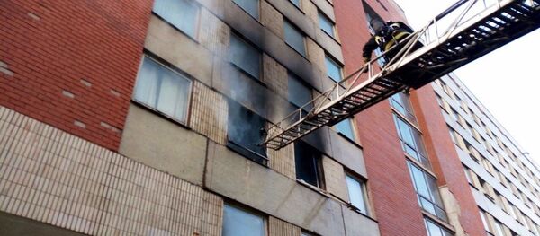 Пожар в здании факультета БГУ - Sputnik Беларусь