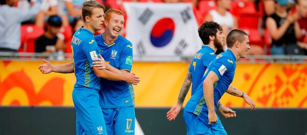 Футболисты молодежной сборной Украины Футболисты молодежной сборной Украины - Sputnik Беларусь