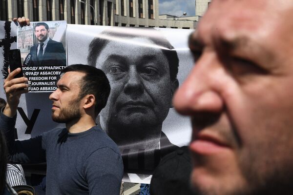 Митинг в поддержку Голунова прошел в Москве, журналист на акцию не пришел Митинг в поддержку Голунова прошел в Москве, журналист на акцию не пришел - Sputnik Беларусь