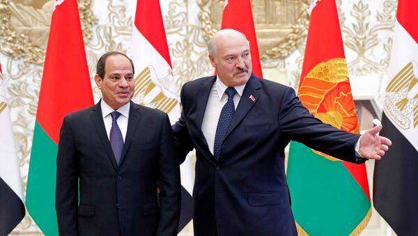 Президент Египта Абдель Фаттах ас-Сиси и президент Беларуси Александр Лукашенко - Sputnik Беларусь