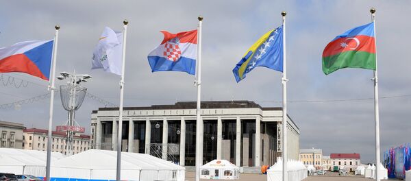 Флаги стран-участниц Вторых Европейских игр в Минске - Sputnik Беларусь