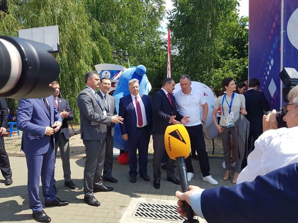 Дом болельщиков команды России распахнул свои двери на Европейских играх в Минске - Sputnik Беларусь