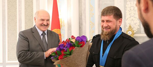 Александр Лукашенко на встрече с Рамзаном Кадыровым - Sputnik Беларусь