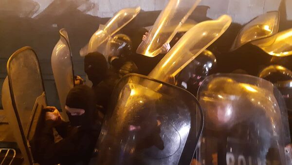 Акция протеста у здания парламента Грузии - Sputnik Беларусь