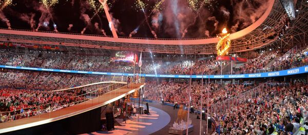 Запальванне агню II Еўрапейскіх гульняў на Дынама - Sputnik Беларусь