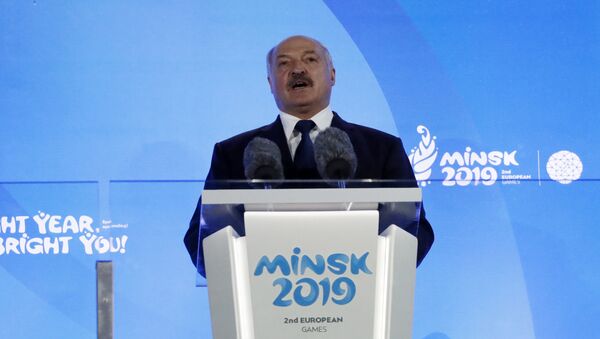 Аляксандр Лукашэнка на цырымоніі адкрыцця II Еўрапейскіх гульняў - Sputnik Беларусь