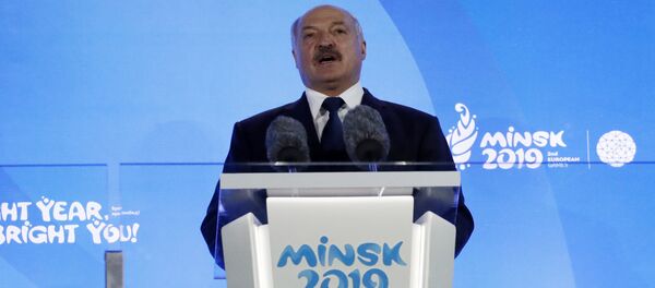 Аляксандр Лукашэнка на цырымоніі адкрыцця II Еўрапейскіх гульняў Аляксандр Лукашэнка на цырымоніі адкрыцця II Еўрапейскіх гульняў - Sputnik Беларусь