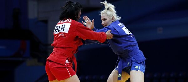 Белорусская самбистка Анжела Жилинская завоевала золотую медаль на II Европейских играх - Sputnik Беларусь