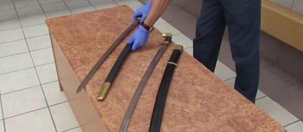 Две сабли и кортик забрали у россиян таможенники на границе  - Sputnik Беларусь