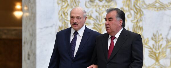 Прэзідэнт Беларусі Аляксандр Лукашэнка і прэзідэнт Таджыкістана Эмамалі Рахмон - Sputnik Беларусь