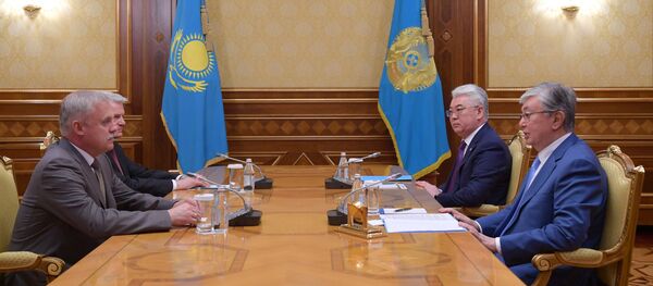 Президент Казахстана принял Госсекретаря Совета безопасности Республики Беларусь Станислава Зася Президент Казахстана принял Госсекретаря Совета безопасности Республики Беларусь Станислава Зася - Sputnik Беларусь