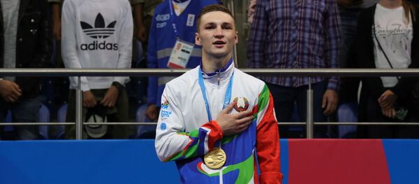 Беларускі баксёр Дзмітры Асанаў Беларускі баксёр Дзмітры Асанаў - Sputnik Беларусь