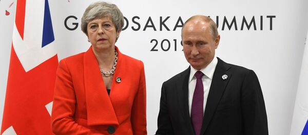Встреча Владимира Путина и Терезы Мэй - Sputnik Беларусь