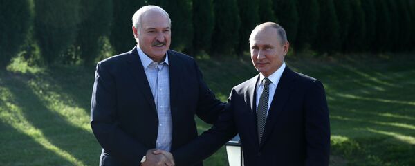 Президент РФ Владимир Путин и президент Беларуси Александр Лукашенко - Sputnik Беларусь