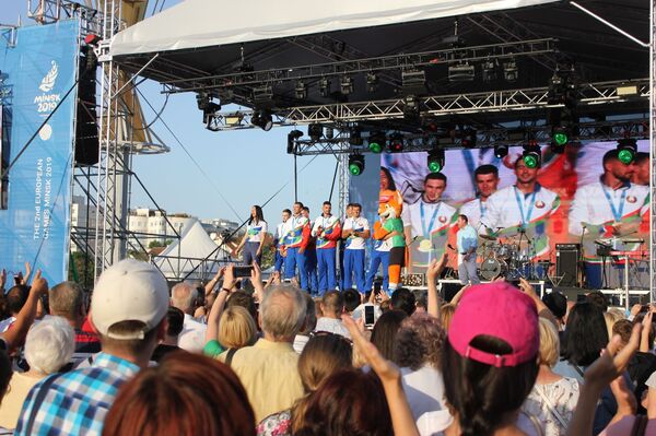 Фотафакт: як прайшоў Дзень Беларусі на ІІ Еўрапейскіх гульнях - Sputnik Беларусь