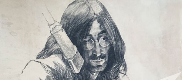 Портрет Джона Леннона, нарисованный Михаилом Савицким Портрет Джона Леннона, нарисованный Михаилом Савицким - Sputnik Беларусь