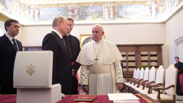 Визит президента РФ В. Путина в Ватикан - Sputnik Беларусь