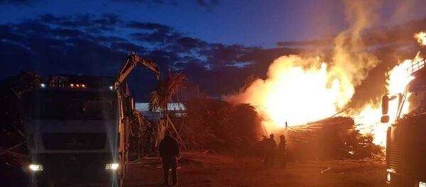 На неохраняемой территории в Толочинском районе загорелись отходы деревоматериалов На неохраняемой территории в Толочинском районе загорелись отходы деревоматериалов - Sputnik Беларусь