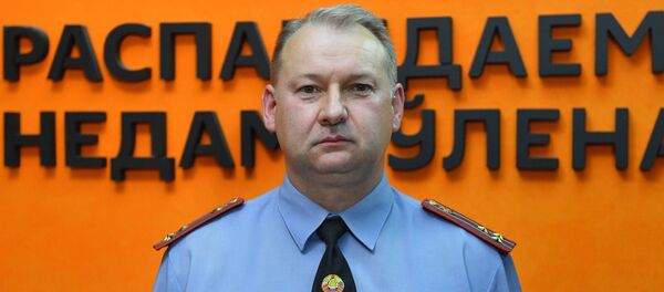 Намеснік начальніка УДАІ МУС, палкоўнік міліцыі Андрэй Чарняўскі Намеснік начальніка УДАІ МУС, палкоўнік міліцыі Андрэй Чарняўскі - Sputnik Беларусь