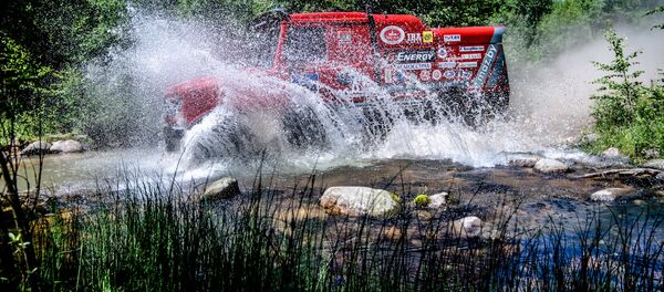 Капотны каміён Сяргея Вязовіча на ралі Шаўковы шлях - Sputnik Беларусь