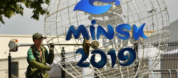 Символика II Европейских игр в Минске Символика II Европейских игр в Минске - Sputnik Беларусь