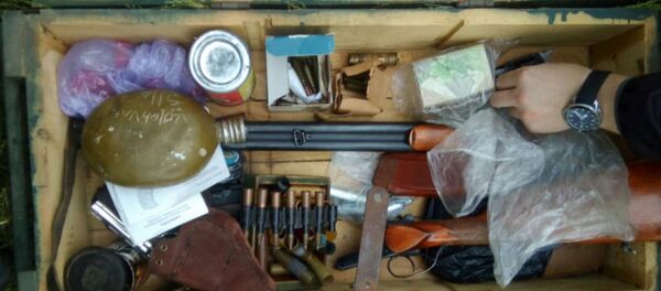 Жительница Барановичей нашла ящик с оружием и боеприпасами - Sputnik Беларусь