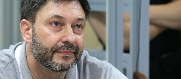 Руководитель портала РИА Новости Украина Кирилл Вышинский на заседании Подольского районного суда Киева - Sputnik Беларусь