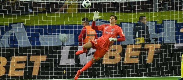 Вратарь БАТЭ Антон Чичкан, матч БАТЭ - Пяст, 10 июля 2019 - Sputnik Беларусь