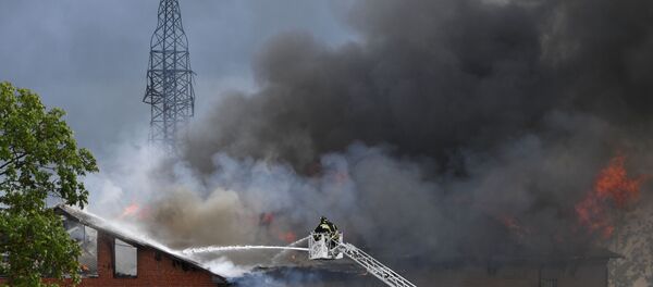 Пожар на территории Северной ТЭЦ в Мытищах - Sputnik Беларусь