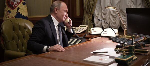 Прэзідэнт РФ Уладзімір Пуцін Прэзідэнт РФ Уладзімір Пуцін - Sputnik Беларусь