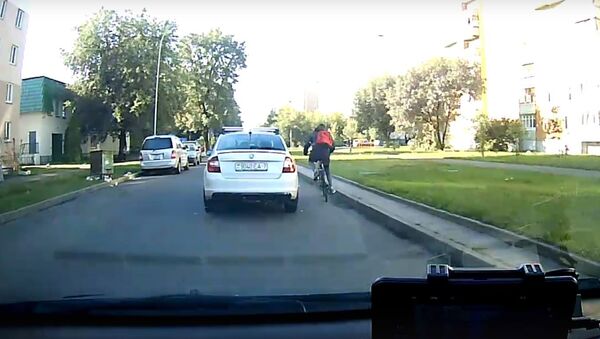 Не поделили дорогу: водитель набросился с кулаками на велосипедиста - Sputnik Беларусь