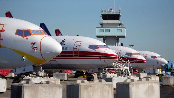 Самолет Boeing 737 MAX припаркован в Сиэтле, штат Вашингтон, США - Sputnik Беларусь