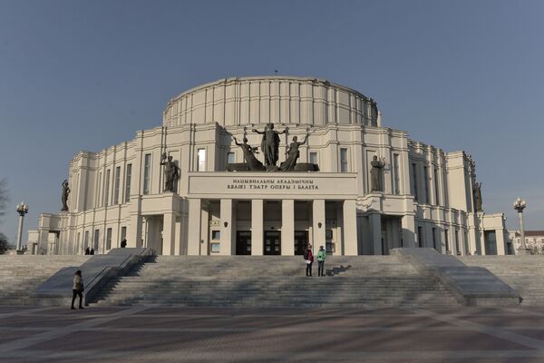 Большой театр Беларуси также строил Лангбард. Возведение заняло четыре года: с 1934 по 1938. - Sputnik Беларусь