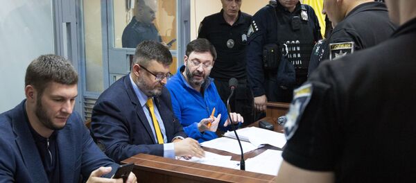 Адвокат Андрей Доманский и руководитель портала РИА Новости Украина Кирилл Вышинский  - Sputnik Беларусь