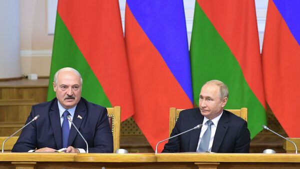 Аляксандр Лукашэнка і Уладзімір Пуцін - Sputnik Беларусь