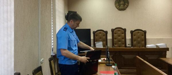 Государственный  обвинитель  прокурор отдела Генпрокуратуры Вадим Кисель - Sputnik Беларусь