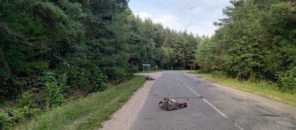 Место наезда на велосипедистку Место наезда на велосипедистку - Sputnik Беларусь