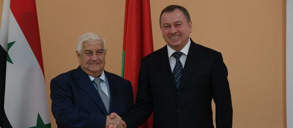 Встреча министров иностранных дел Беларуси и Сирии Владимир Макея и Валида аль-Муаллема - Sputnik Беларусь